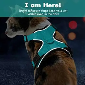 Eagloo Escape Proof Cat Harness Adjustable for Small Pets