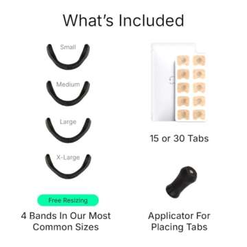 Intake Breathing Nasal Strip Starter Kit (30 Count, Black) - Boost Oxygen Intake, Reduce Snoring, Im...