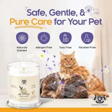 Pet Odor Eliminator Candle Lavender Chamomile - Pet Friendly