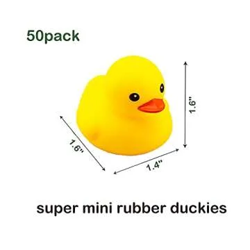 YUERFEILA Mini Rubber Ducks 50 PCS for Kids