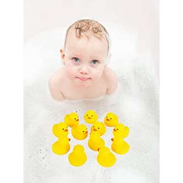 YUERFEILA Mini Rubber Ducks 50 PCS for Kids