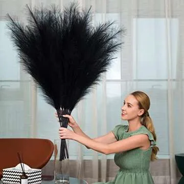 Elegant Faux Pampas Grass Stems for Stylish Decor