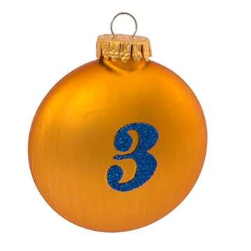 Vibrant Kurt Adler 12 Days of Christmas Glass Ornaments