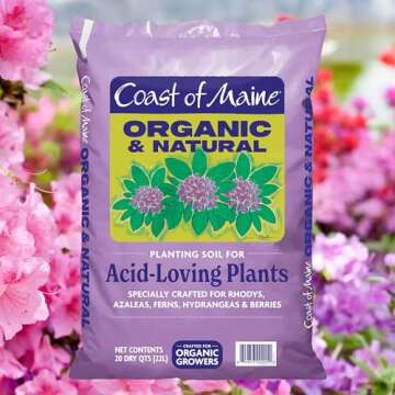 Coast of Maine (20qt) Organic and Natural Planting Soil for Acid-Loving Plants - Rhodys, Azaleas, Fe...