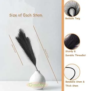 Elegant Artificial Faux Pampas Grass for Chic Decor