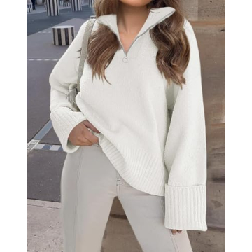 ZESICA Cozy Fuzzy Winter Pullover Sweater for Women