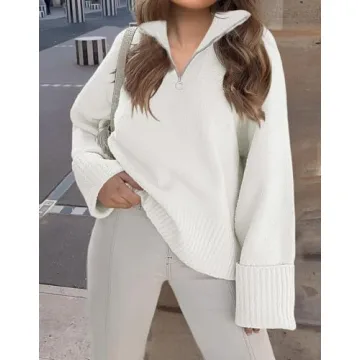 ZESICA Cozy Fuzzy Winter Pullover Sweater for Women