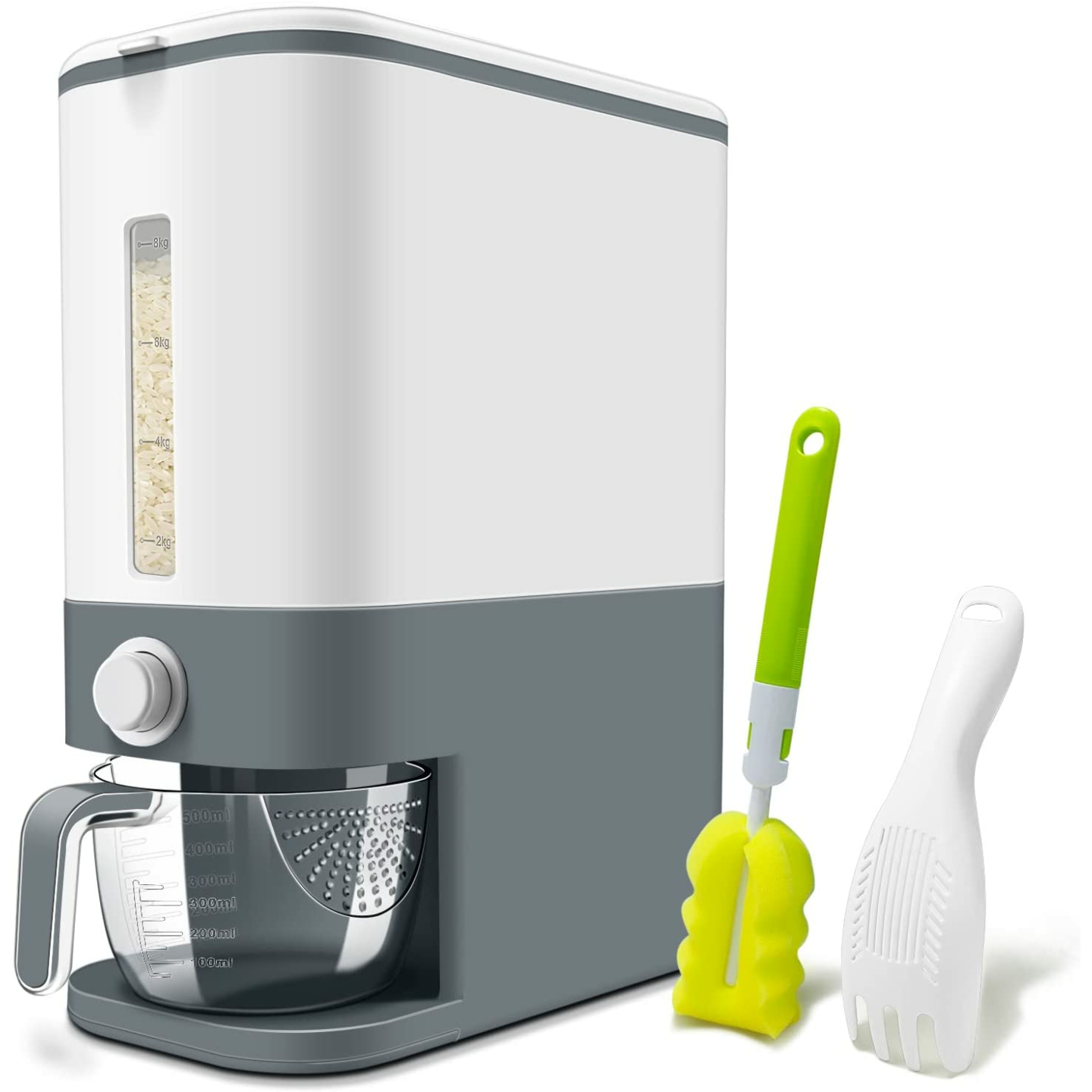 Lenwi Rice Dispenser 25 Lbs - Kitchen Storage Solution