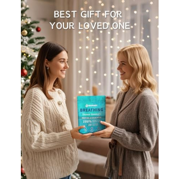 SEONNIX Shower Steamers Aromatherapy 15 Pack, Menthol & Eucalyptus Shower Bombs with Natural Essential Oils, Quick Relief Nasal Congestion, Relaxation & Self Care Gifts for Women & Men