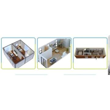 Quick.Simple.Easy SEQ Fully Equipped Double Story 2 bedrooms prefab Expandable Container House 20ft ...