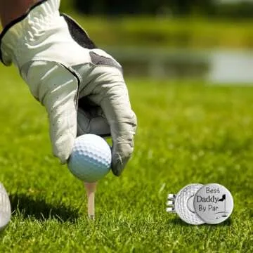 Unique Father's Day Golf Gift Set with Tees and Hat Clip