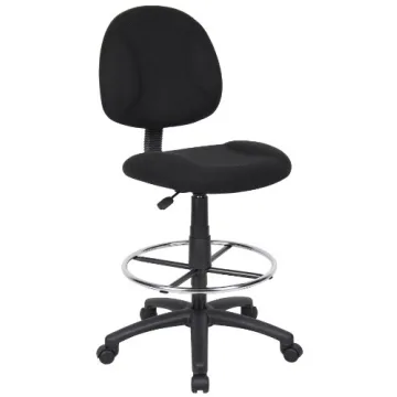 Ergonomic Boss Office Products Drafting Chair in Black