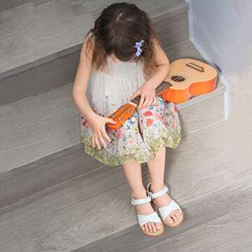 Felix & Flora Toddler Girl Sandals -Flower Girl Dress Shoes Open Toe Little Kid Summer Flats