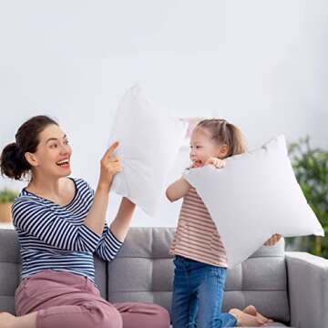 Utopia Bedding Throw Pillows Insert (Pack of 2, White) - 16 x 16 Inches Bed and Couch Pillows - Indoor Decorative Pillows