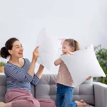 Utopia Bedding Throw Pillows Insert (Pack of 2, White) - 16 x 16 Inches Bed and Couch Pillows - Indoor Decorative Pillows