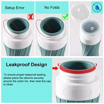 INNERNEED Leakproof Silicone Travel Bottles for Toiletries