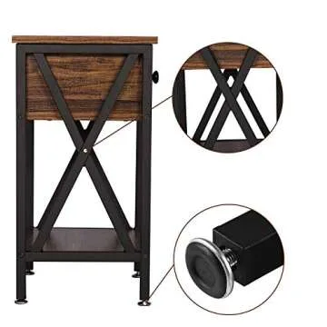Stylish VECELO Nightstands with Practical Storage Solutions