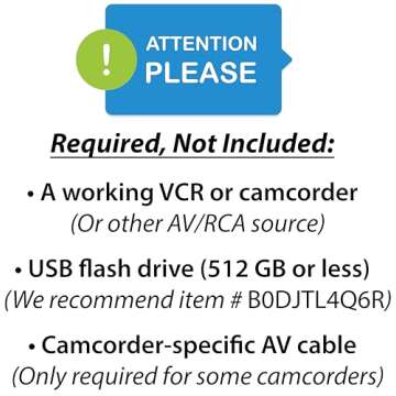 ClearClick Video to Digital Converter 2.0 (Second Generation) - Record Video from VCR's, VHS Tapes, AV, RCA, Hi8, Camcorder, DVD, Gaming Systems