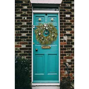 Cloris Art 22 Inch Artificial Christmas Wreath for Holidays