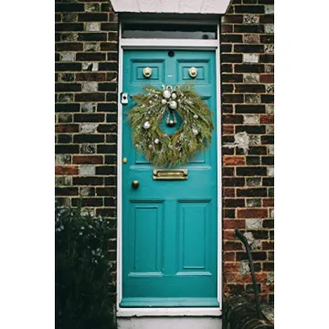 Cloris Art 22 Inch Artificial Christmas Wreath for Holidays