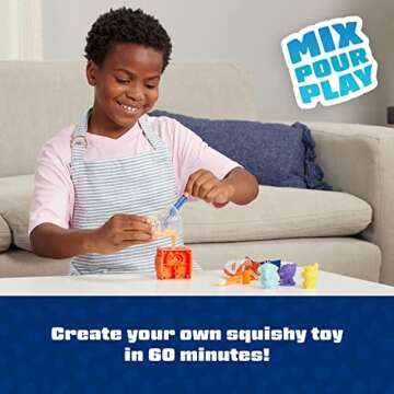 Elmer’s Squishies Kids’ Activity Kit - DIY Squishy Toy Kit with 2 Characters