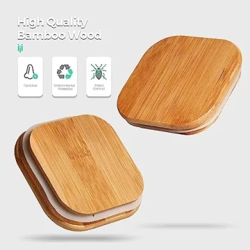 ComSaf Airtight Glass Storage Canister with Wood Lid