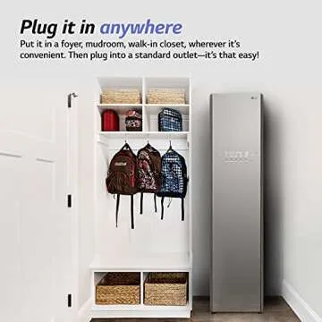 LG Styler Steam Closet Clothes Steamer for Garments and Household Item Care, Wi-Fi enabled, White (S3WFBN)