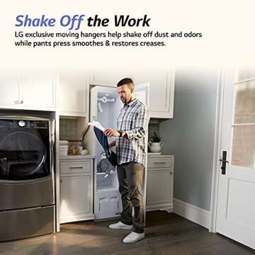 LG Styler Steam Closet Clothes Steamer for Garments and Household Item Care, Wi-Fi enabled, White (S3WFBN)