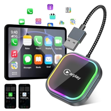 2 in 1 Wireless CarPlay Adapter for iPhone & Android Auto - Easy Auto Connect 2025 Upgrade