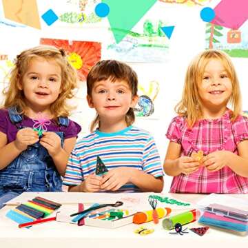 600 Pieces Wax Craft Sticks for Kids Bendable Sticky Yarn Molding Sculpting Sticks in 13 Colors with Plastic Storage Box for Handicraft DIY School Project Supplies