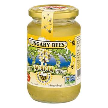 Hungary Bees Wild Acacia Honey 16 Ounce