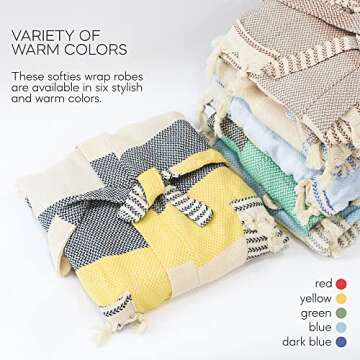 ATANI Luxury 100% Turkish Cotton Bath Robes for Women & Men, Soft Plush Waffle Robe, Absorbent & Lightweight, Perfect Spa & Lounge Robe