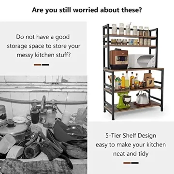 Tribesigns Kitchen Bakers Rack for Stylish Organization