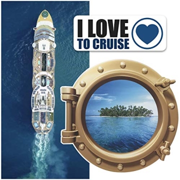 Cruise On Porthole Decoration Wall Sticker - Peel & Stick Decal Art