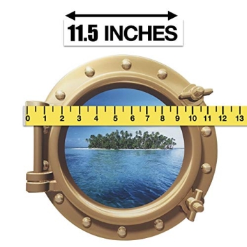 Cruise On Porthole Decoration Wall Sticker - Peel & Stick Decal Art