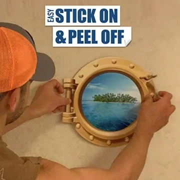 Cruise On Porthole Decoration Wall Sticker - Peel & Stick Decal Art