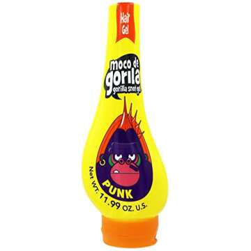 Moco de Gorila Punk, Hair Styling Gel, Reactivate with water, Long-lasting Hold, 3-Pack of 11.99 Oz ...