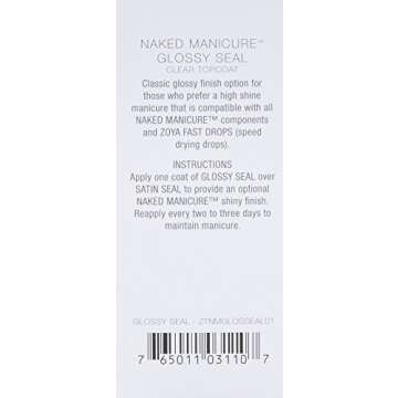 ZOYA Naked Manicure Glossy Seal Top Coat, 0.5 fl. oz.