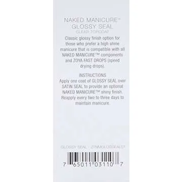 ZOYA Naked Manicure Glossy Seal Top Coat, 0.5 fl. oz.