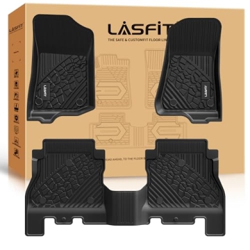 LASFIT Floor Mats for Jeep Wrangler JL 2018-2025 Unlimited 4 Door Only (Not Fit for JK or 4XE) All W...