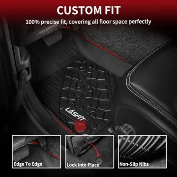 LASFIT Custom Fit Floor Mats for Jeep Wrangler JL 2018-2025