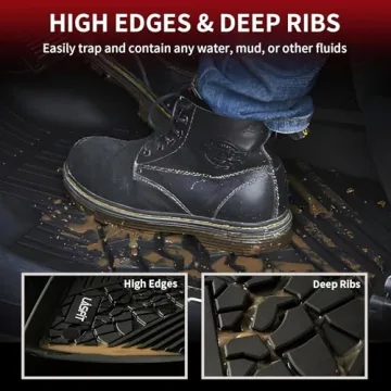 LASFIT Custom Fit Floor Mats for Jeep Wrangler JL 2018-2025