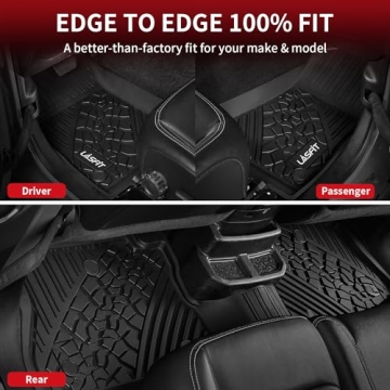 LASFIT Custom Fit Floor Mats for Jeep Wrangler JL 2018-2025