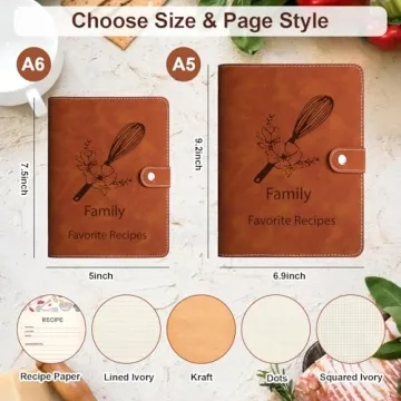 Custom Handmade Recipe Book for Unique Creations