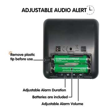 TWENTY5 SEVEN Countdown Timer 3 inch; 60 Minute 1 Hour Visual Timer - Classroom Teaching Tool Office...