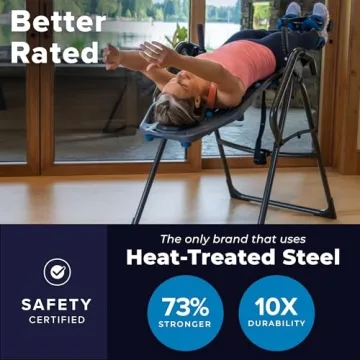 Teeter FitSpine X3 Inversion Table, Deluxe EZ-Reach Ankle System, Back Pain Relief Kit, FDA-Registered (X3A2)
