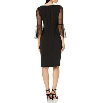 Alex Evenings Women's Elegant Cocktail Dress with Embellished Detail for Weddings and Formal Events