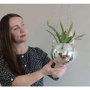 DADO 6" Disco Ball Planter - Unique Indoor Plant Decor