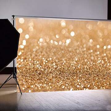 5x7ft Gold Photo Backdrop Studio Photo Photography Background