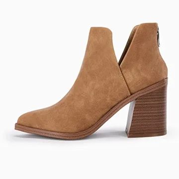 FISACE Stylish Women's Pointed Toe Ankle Boots for All Occasions
